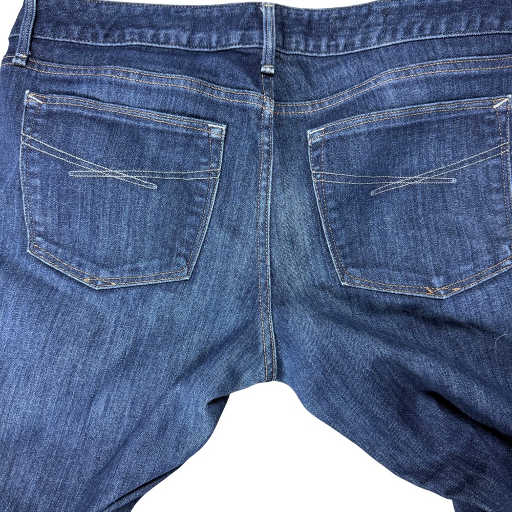 Gap 1969 Womens 30 10 Real Straight Jeans Blue Dark Wash Stretch Y2K - Picture 10 of 11